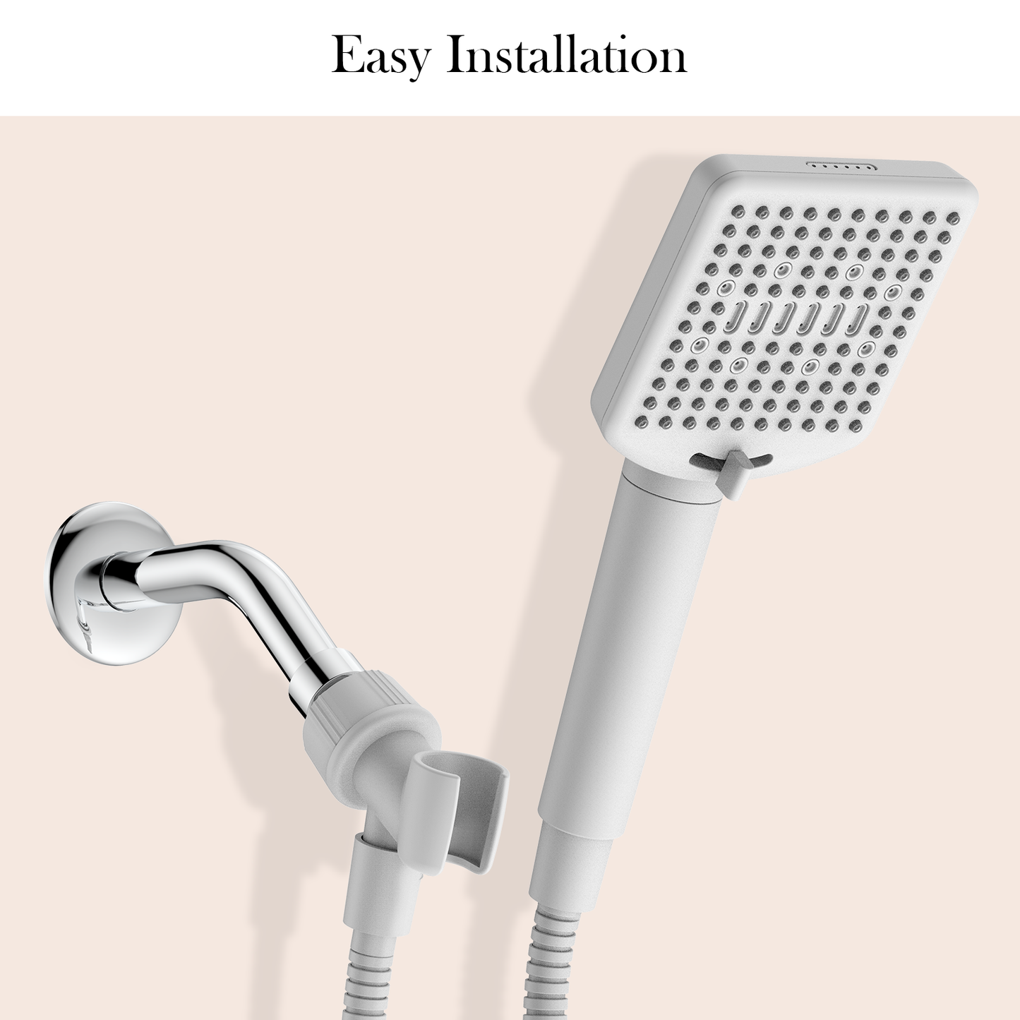 Shower Head Holder for Handheld Shower Head, Adjustable Shower Arm Mount