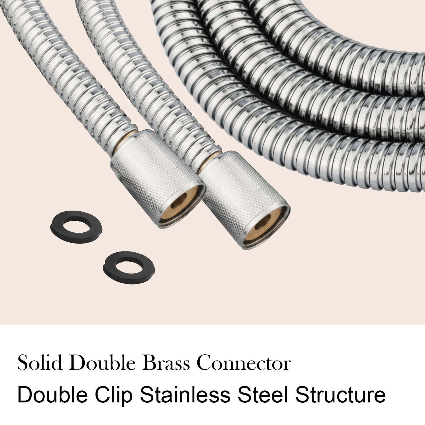 Shower Hose 59 inches Shower Hose Replacement Stainless Steel Hand Held Shower Hose for Shower Head