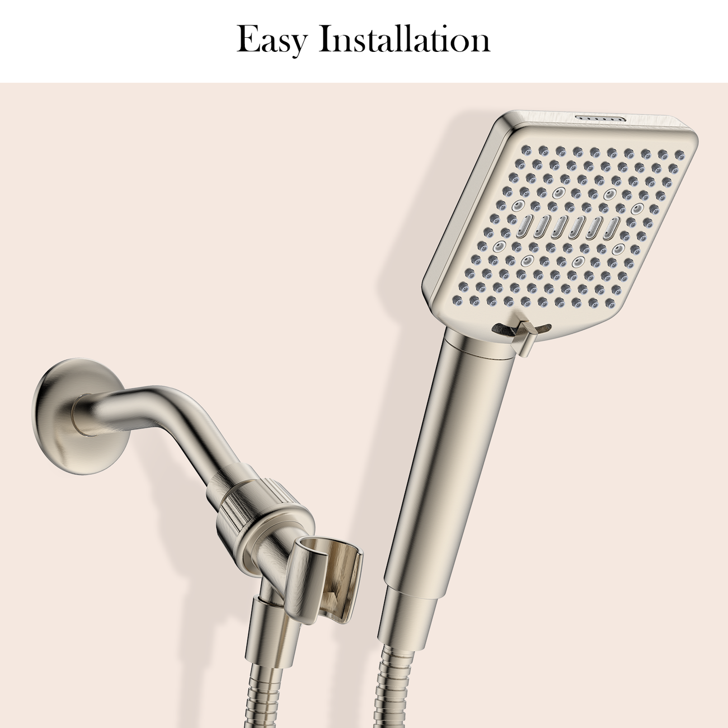 Shower Head Holder for Handheld Shower Head, Adjustable Shower Arm Mount