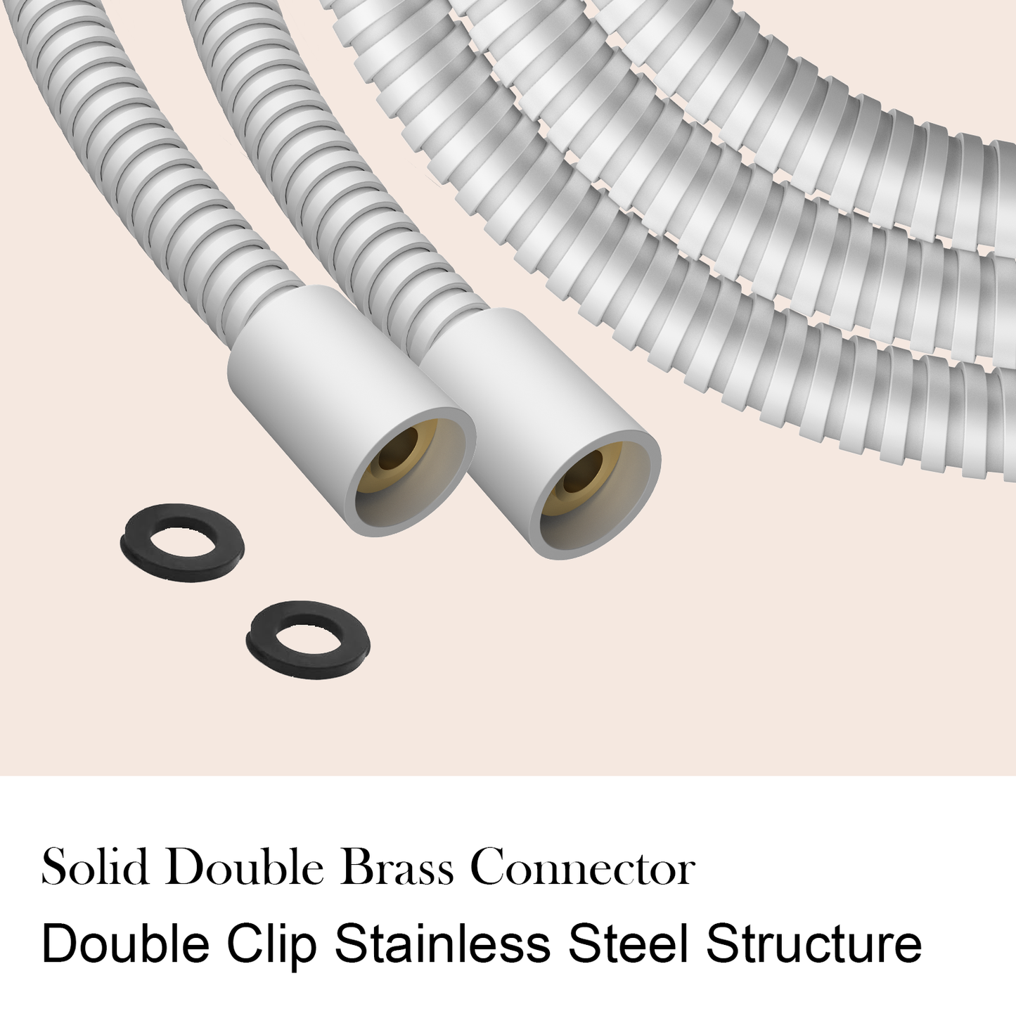 Shower Hose 59 inches Shower Hose Replacement Stainless Steel Hand Held Shower Hose for Shower Head