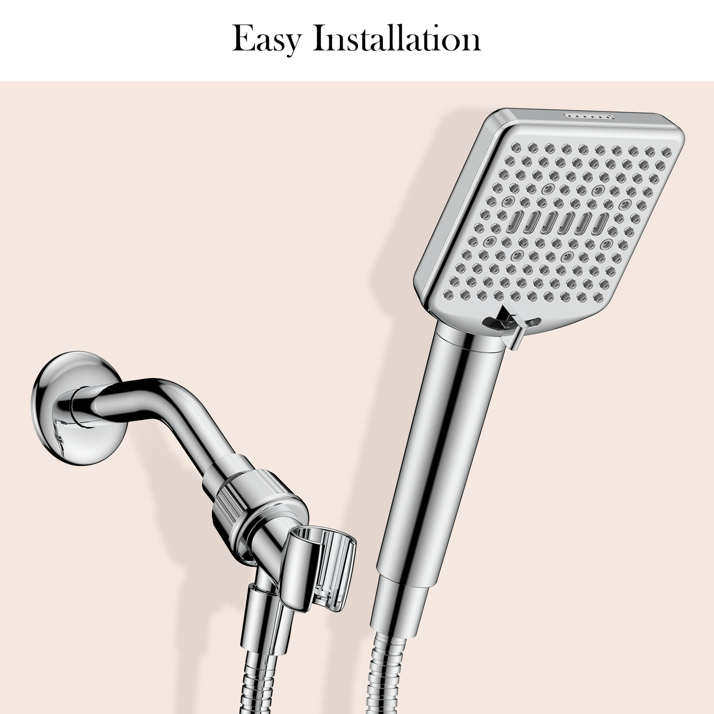 Shower Head Holder for Handheld Shower Head, Adjustable Shower Arm Mount