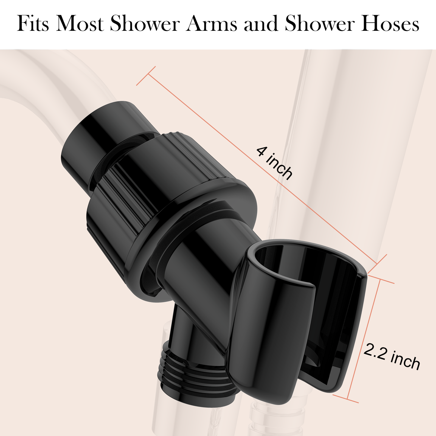 Shower Head Holder for Handheld Shower Head, Adjustable Shower Arm Mount