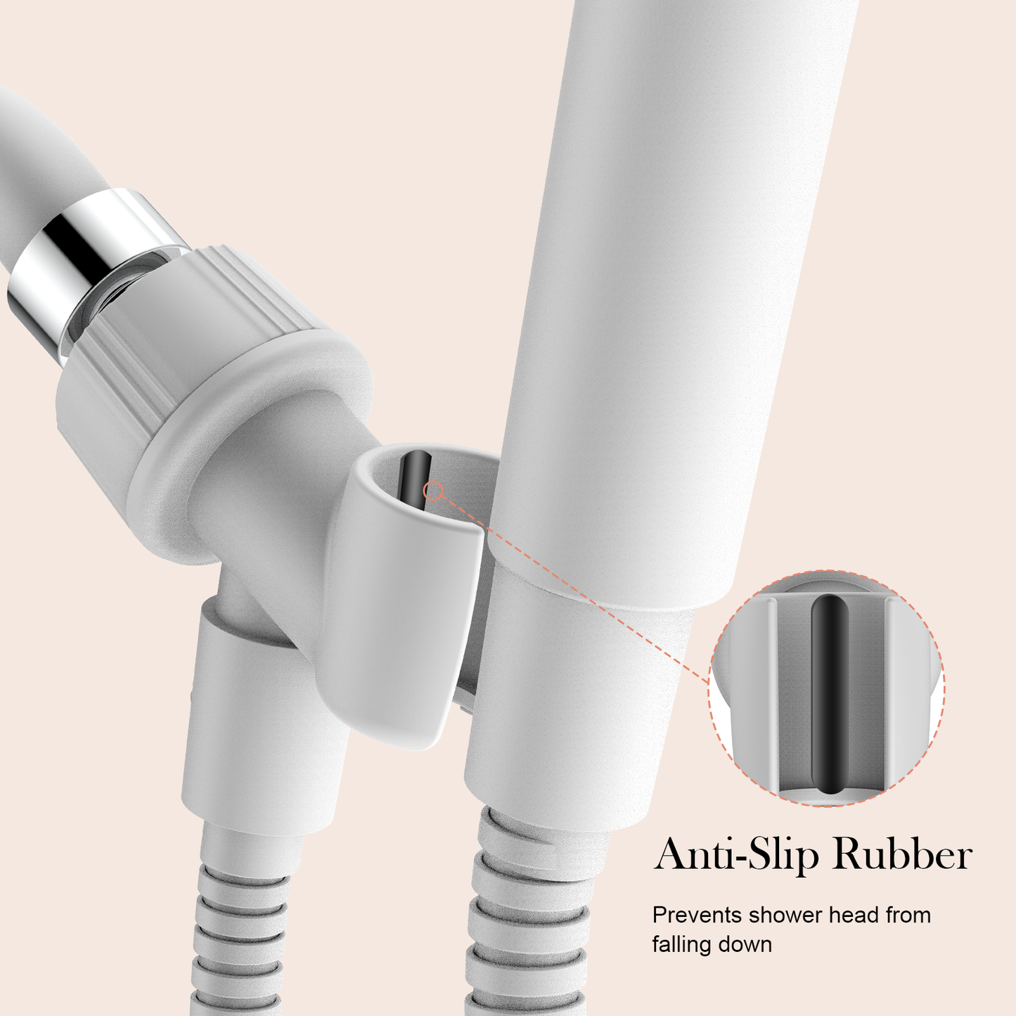 Shower Head Holder for Handheld Shower Head, Adjustable Shower Arm Mount