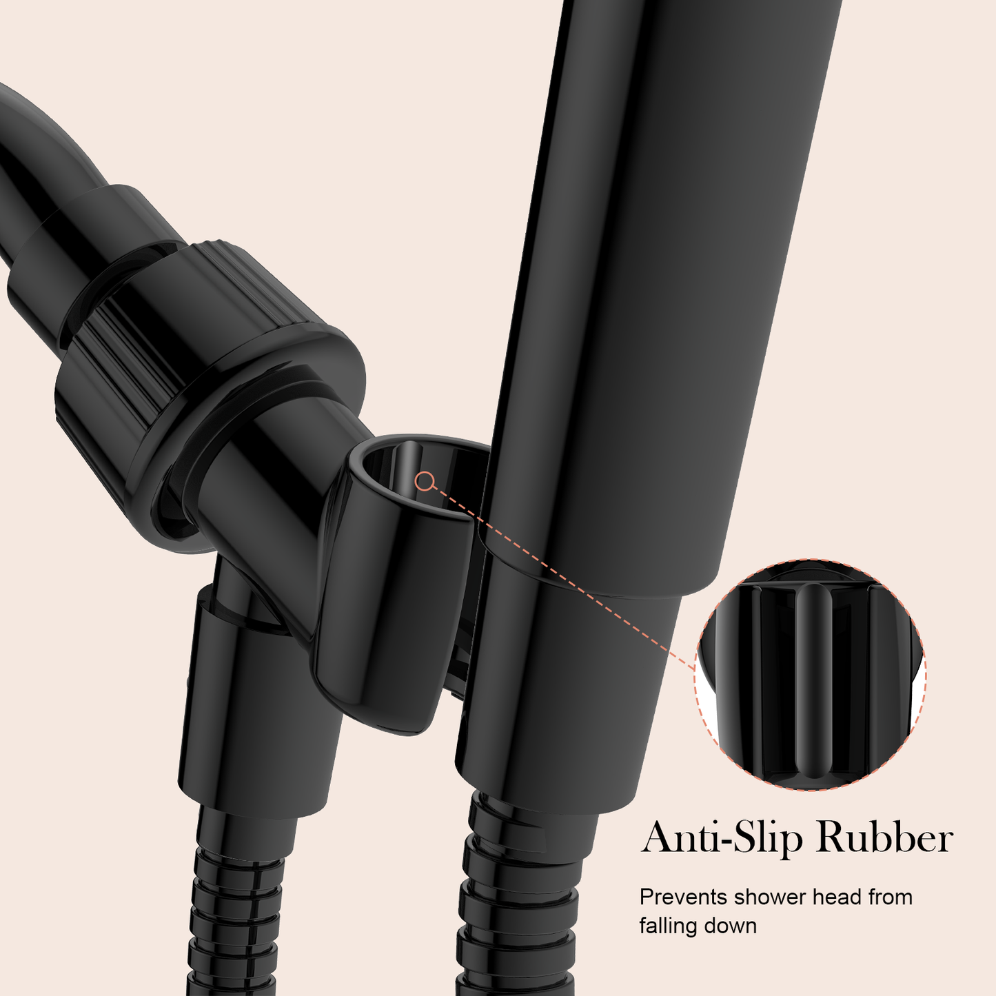 Shower Head Holder for Handheld Shower Head, Adjustable Shower Arm Mount